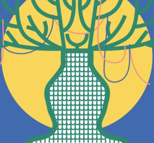 A tree logo representing the Your Voice exhibition