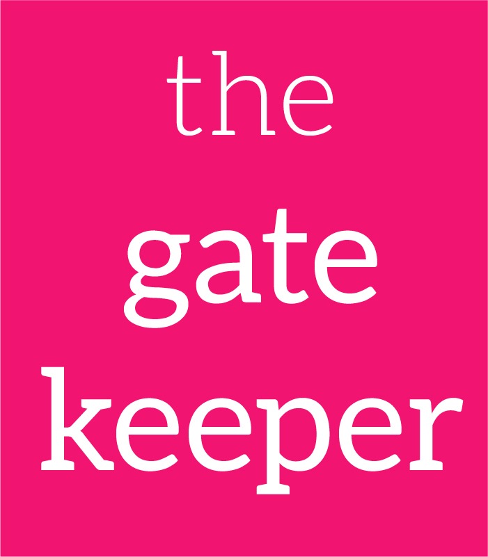 Pink graphic reading 'the gatekeeper'