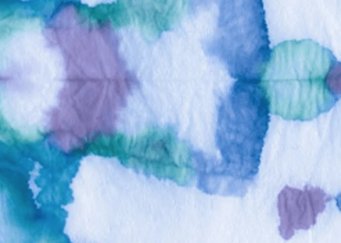 A green blue and purple dyed fabric